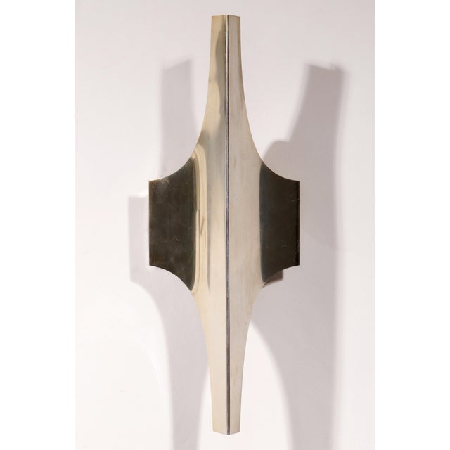 Mid-Century Silver Wall Lamp by Wilhelm Braun Feldweg for Doria Leuchten, Germany, 1960, Set of 3 For Sale - Image 4 of 10