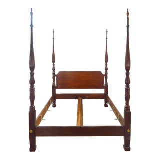 Henredon Mahogany Queen Poster Bed For Sale