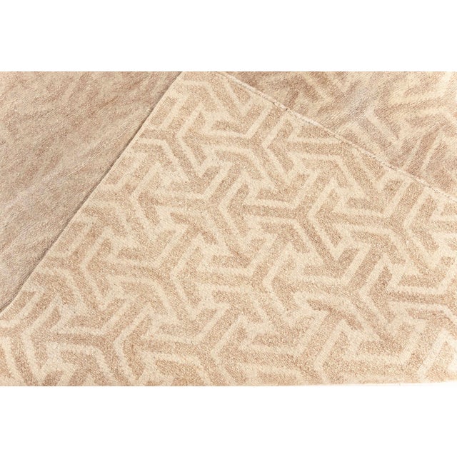 Textile Contemporary Terra Beige Rug in Natural Wool by Doris Leslie Blau For Sale - Image 7 of 7