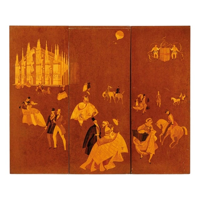 Decorative Panel from Pietro Lingeri, 1940s For Sale