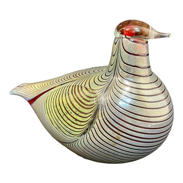 工芸品 Oiva Toikka Bird AAPISKUKKO Special blue bird for Sampo in 1988 by Oiva Toikka