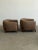 Mid 20th Century Oversized Oak & Boucle Lounge Chairs- Pair For Sale - Image 14 of 18