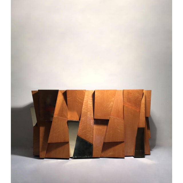 Copper Cubist Console / Dining Table Base by Paul Evans / Directional / PE 300 Series For Sale - Image 8 of 14