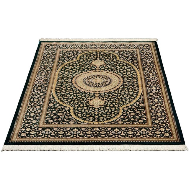 Hand-knotted qom rug | knot density: approx. 900.000 knots/m² | material: 100% silk | size: 130 x 191 cm | in excellent...