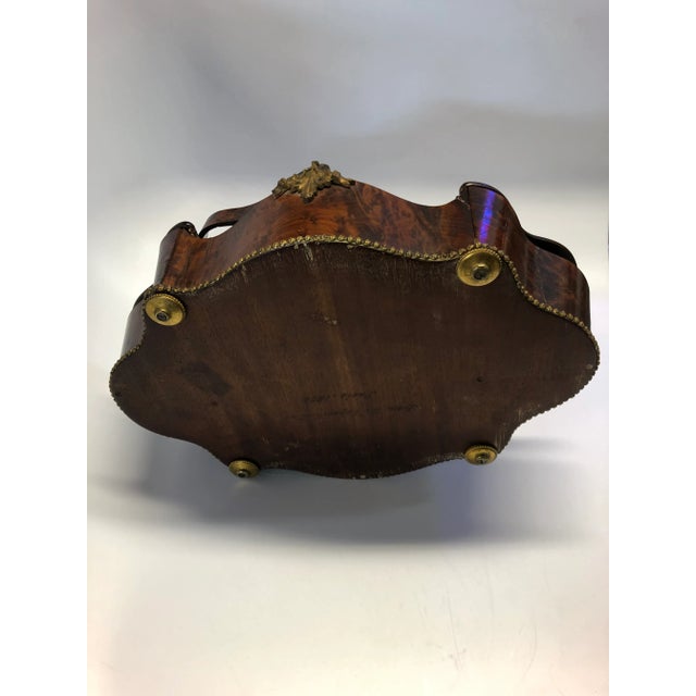 Late 18th Century Antique Burlwood Inlaid Basket For Sale - Image 10 of 11