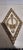 1970s Homco 1971 Hollywood Regency Diamond Wall Plaques, Gold, Set of 4 For Sale - Image 5 of 6