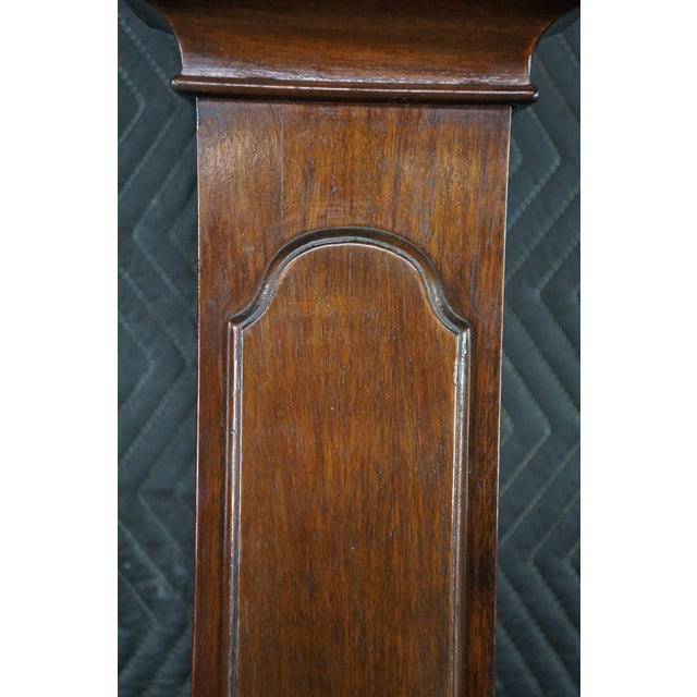 Vintage Chapman Federal Revival Mahogany Longcase Grandfather Case Clock Spain For Sale - Image 11 of 18