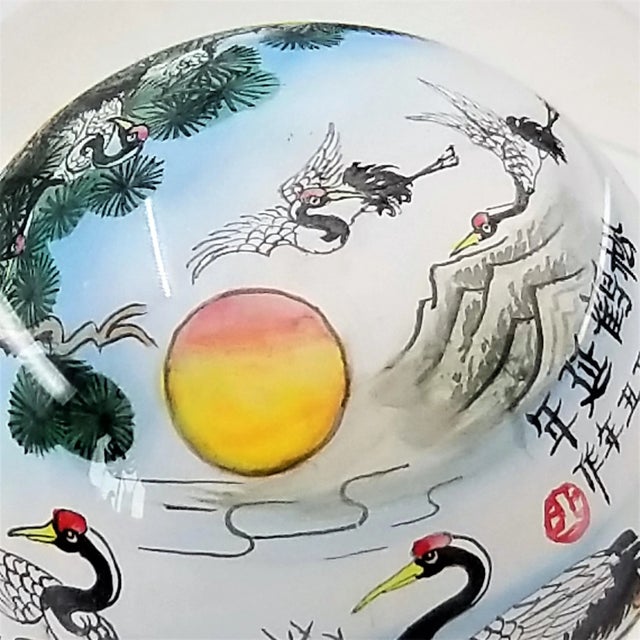 Chinese Reverse Painted Glass Ball For Sale - Image 10 of 12
