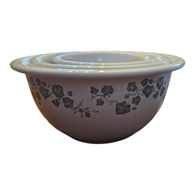 Vintage Corelle Coordinates Callaway Ivy Mixing Bowl Set For Sale