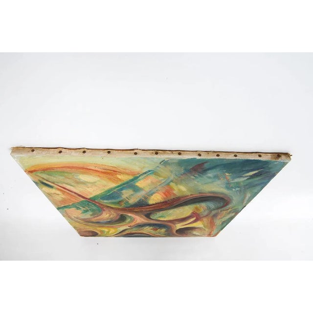 1965 Modern Abstract Expressionist Painting Signed For Sale - Image 4 of 5