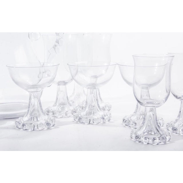 Vintage Imperial Candlewick Glasses and Pitcher Set of 22 Pieces