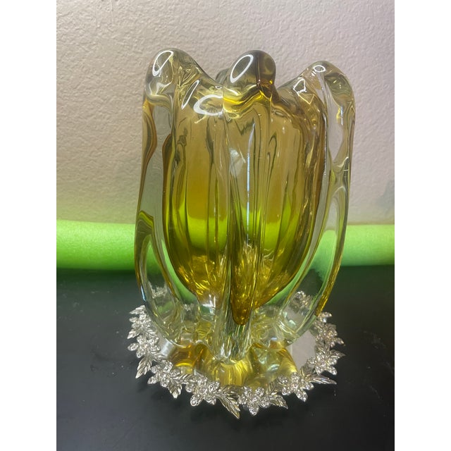 Mid-Century Modern 1960 Stunning Bohemian Glass Vase Designed by Josef Hospodka For Sale - Image 3 of 9