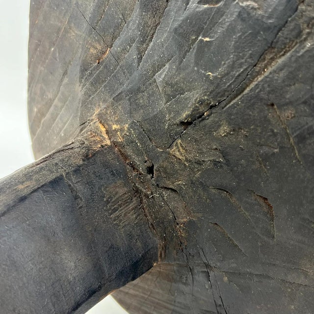 African Early 20th Century Tabwa Wood Stool For Sale - Image 3 of 14