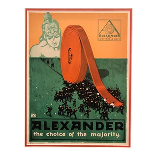 1917 American Advertisement, Alexander Belts, the Choice of the Majority For Sale