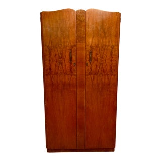 Antique British Tudor Rose Gentlemen’s Wardrobe - 1941-1951 Era For Sale