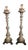 Italian Wooden Church Candlesticks, 1830, Set of 2 For Sale