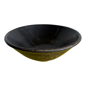 Japanese Style Handthrown Stoneware Ceramic Bowl, Signed by Artist