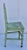 Wood Pair of Painted Pine Plank-Seat Chairs For Sale - Image 7 of 8
