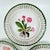 Vintage Reticulated Floral Plates With Green and Gold Trim - Set of 3 For Sale - Image 15 of 18