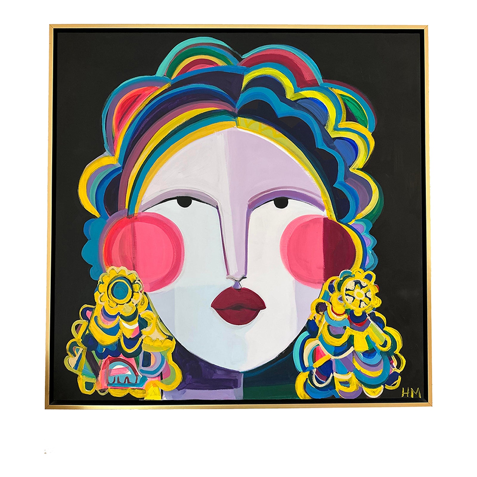 Hayley Mitchell Original Oil Painting, Framed | Chairish