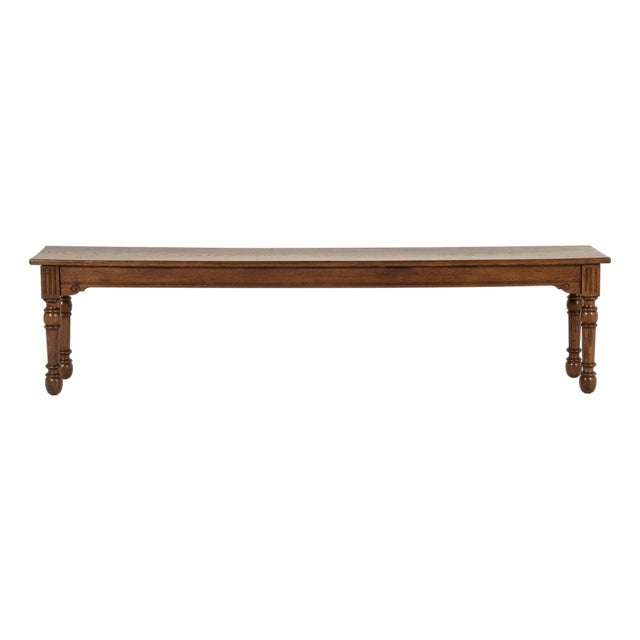 19th Century Oak Hall Bench For Sale