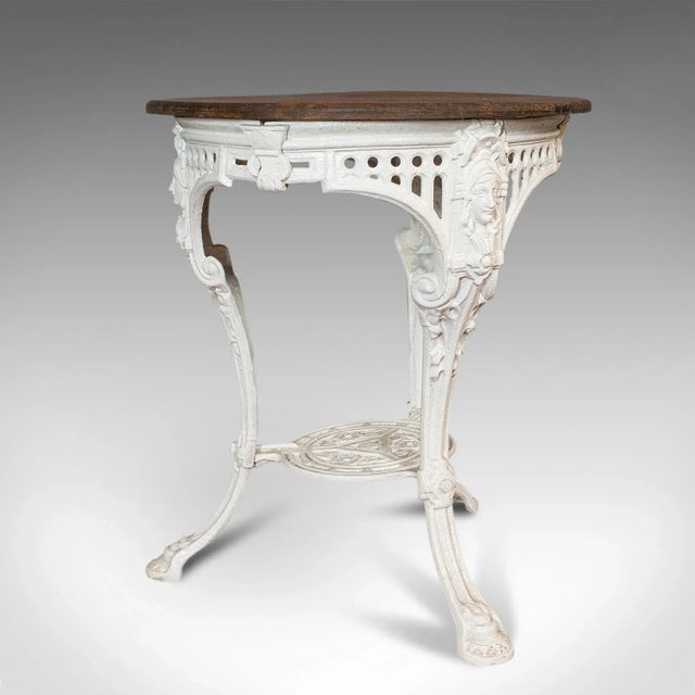 Late 19th Century 1900s Victorian Cast Iron Outdoor Britannia Table For Sale - Image 5 of 13