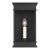 Chapman & Myers by Visual Comfort Studio Cupertino 1-Light Outdoor Small Lantern Sconce in Textured Black For Sale
