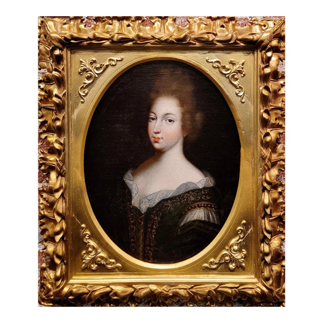17th Century Portrait of a Aristocratic Woman - Oil Painting For Sale