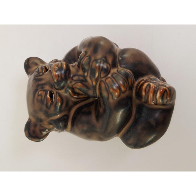 Stoneware Bear Figurines by Knud Kyhn for Royal Copenhagen, 1940s, Set of 3 For Sale - Image 15 of 18