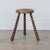 1950s Tall French Wood Tripod Stool For Sale - Image 4 of 9