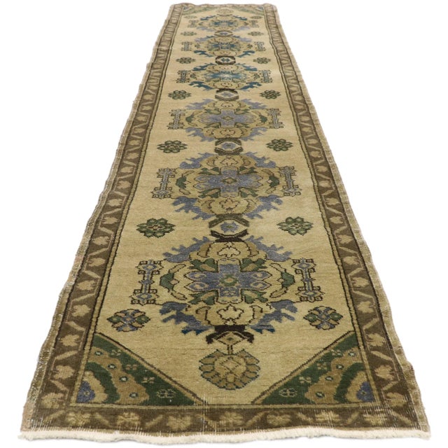Farmhouse Vintage Turkish Oushak Runner - 02'05 X 11'04 For Sale - Image 3 of 10