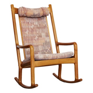 Rocking Chair by Hans Olsen for Juul Kristensen, 1970s For Sale