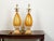Hollywood Regency Pair of Venetian Murano Glass Pineapple Style Table Lamps with Gilt Scrolls For Sale - Image 3 of 8