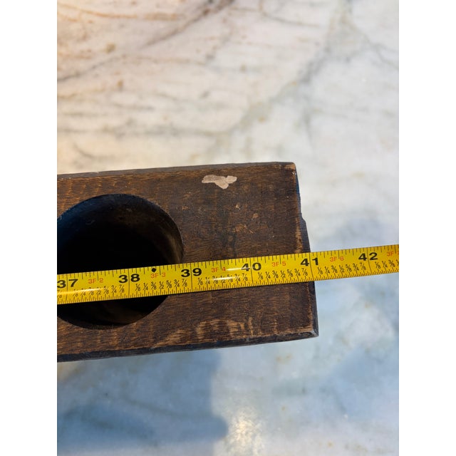 Antique Wooden Sugar Mold With 12 Cavities For Sale - Image 10 of 10