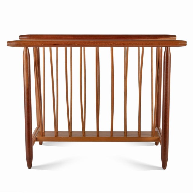 Wooden Newspaper Rack from Úluv, 1960s For Sale - Image 3 of 7