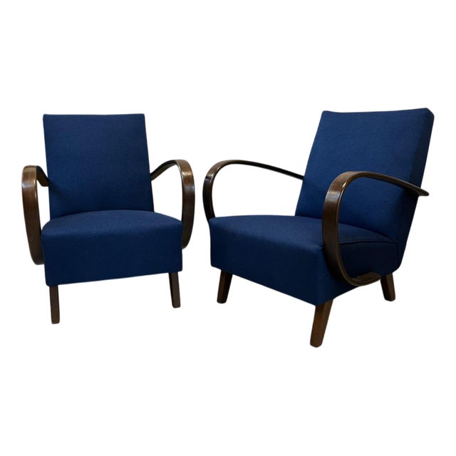 Set of H-410 Chairs by Jindřich Halabala for Up Závody For Sale