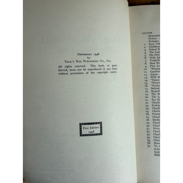 1948 Charles M. Russell "The Cowboy Artist" First Edition Biography Enhance your library or Western Americana collection...