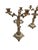 Pair of Vintage French Rococo-Style Figural Three-Light Candelabras With Marble Bases For Sale - Image 4 of 8