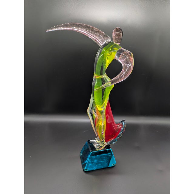 Traveling Man Treasures is selling this gorgeous authentic signed Murano Glass sculpture portraying an abstract, stylized...