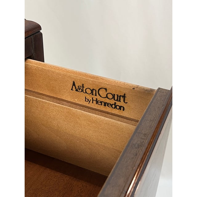 This stately chest on chest from the Aston Court collection by Henredon exemplifies traditional English Georgian styling...