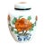 White/Peach/Green Ceramic Chinese Ginger Jar For Sale
