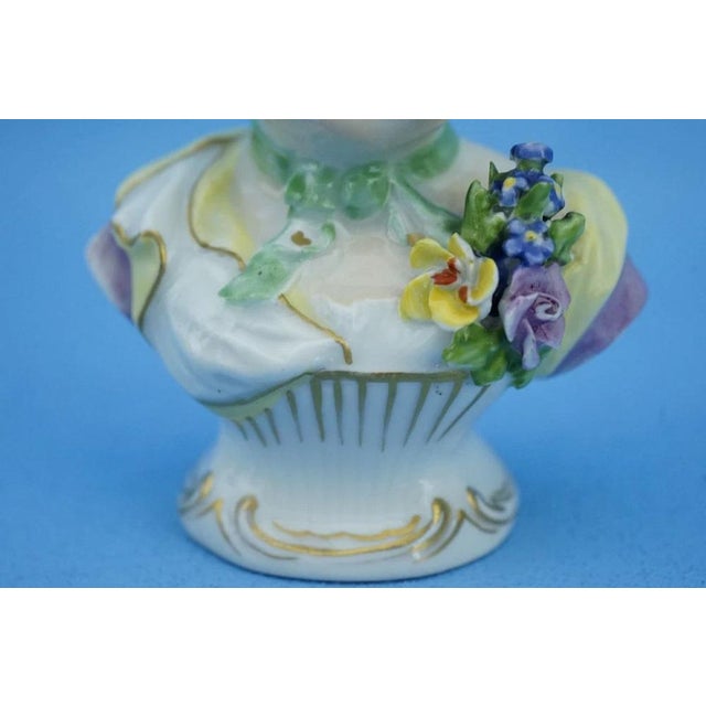19th Century Porcelain Busts of Girls from the Imperial Manufactory of Vienna, Austria, Set of 2 For Sale - Image 16 of 18