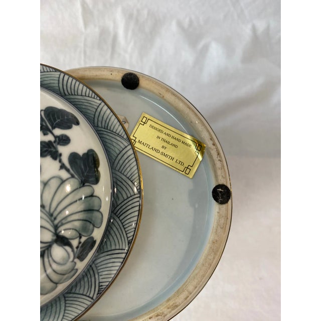 Ceramic 1980s Maitland Smith China Jar For Sale - Image 7 of 11