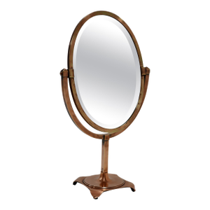 1940's Patinated Copper Large Vanity Mirror By JR Palmenberg's & Sons