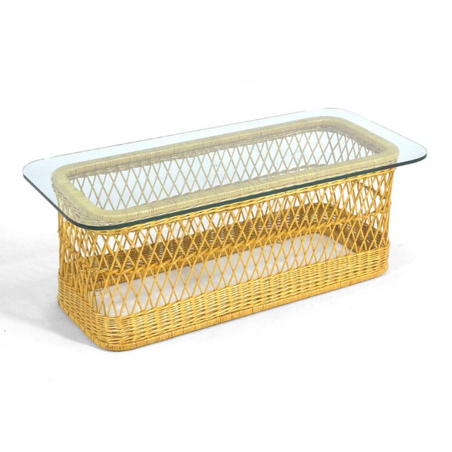 This handsome design by Davis Allen design for McGuire of San Fransisco was created to accompany the "Square" sofa and...