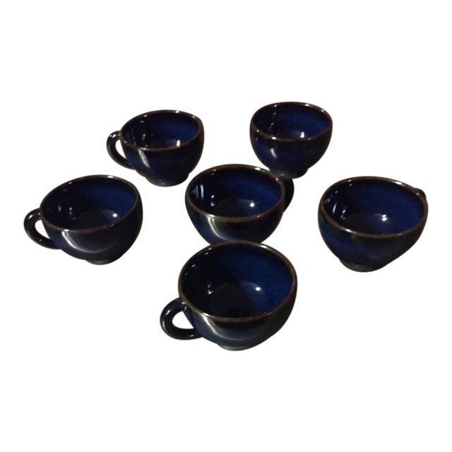 Jars France Tourron Indigo Cups Set of 6 Chairish