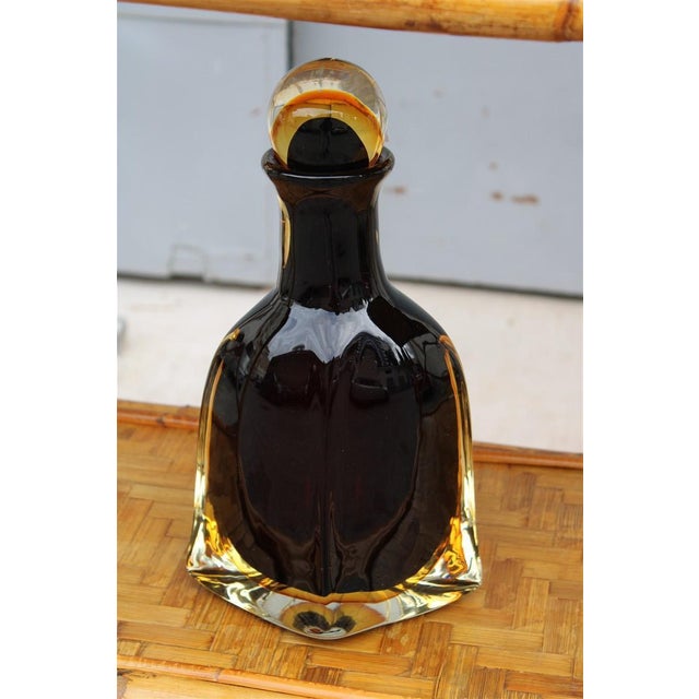 Large Sommerso Murano Glass Bottle by Flavio de Poli, 1960s For Sale - Image 12 of 12
