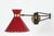 1960s Red Articulated Sconce by Rene Mathieu For Sale - Image 9 of 9