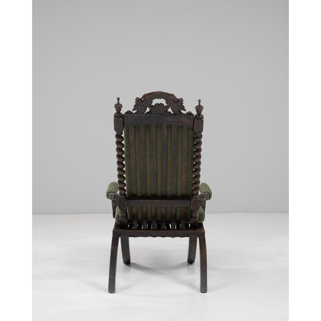 1900s French Wooden Folding Armchair with Upholstered Cushions For Sale - Image 18 of 18