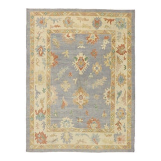 Turkish Oushak Rug - 09'05 X 12'05 For Sale